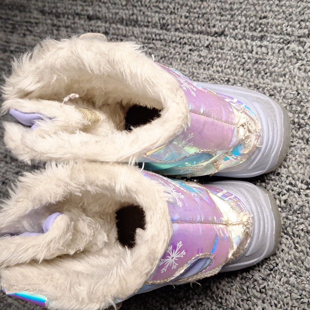 Disney Frozen Girls Size 12 Boots - Picture 3 of 4